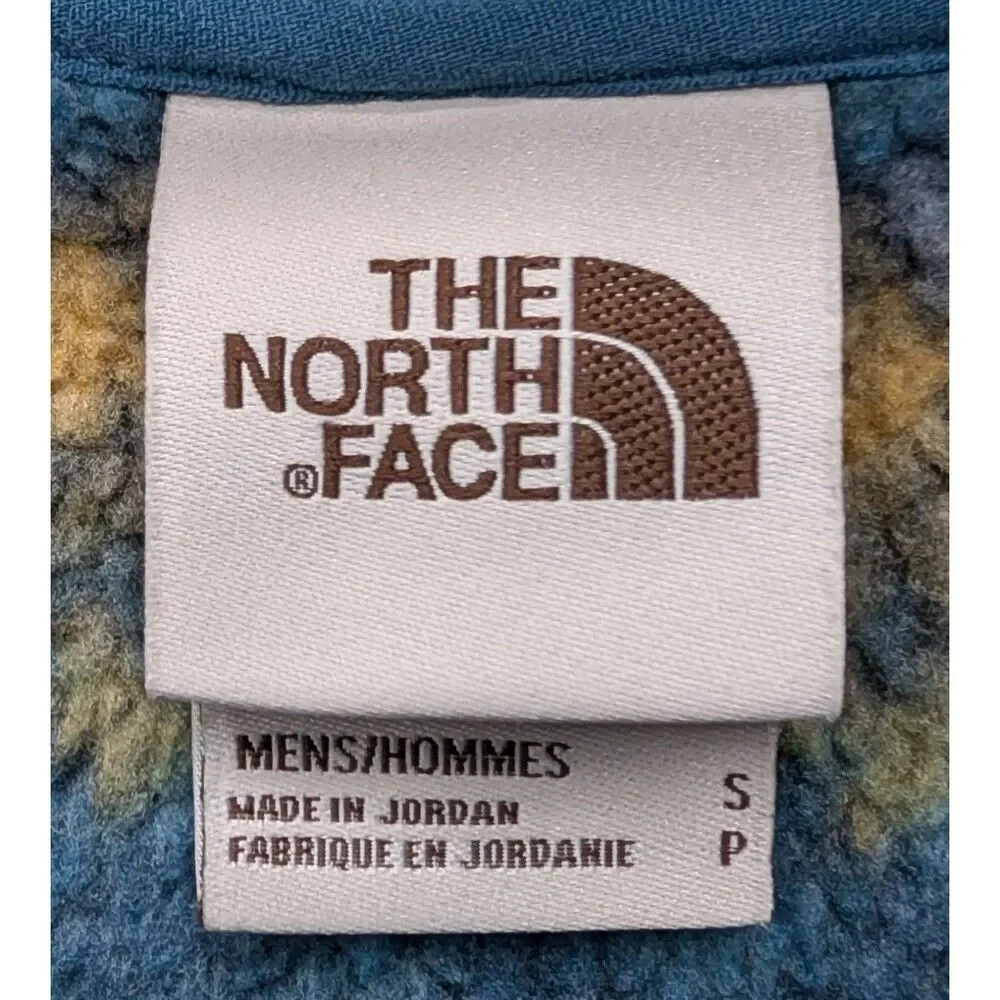 The North Face Printed Gordon Lyons Fleece Jacket Geometric Mountain Men’s Small
